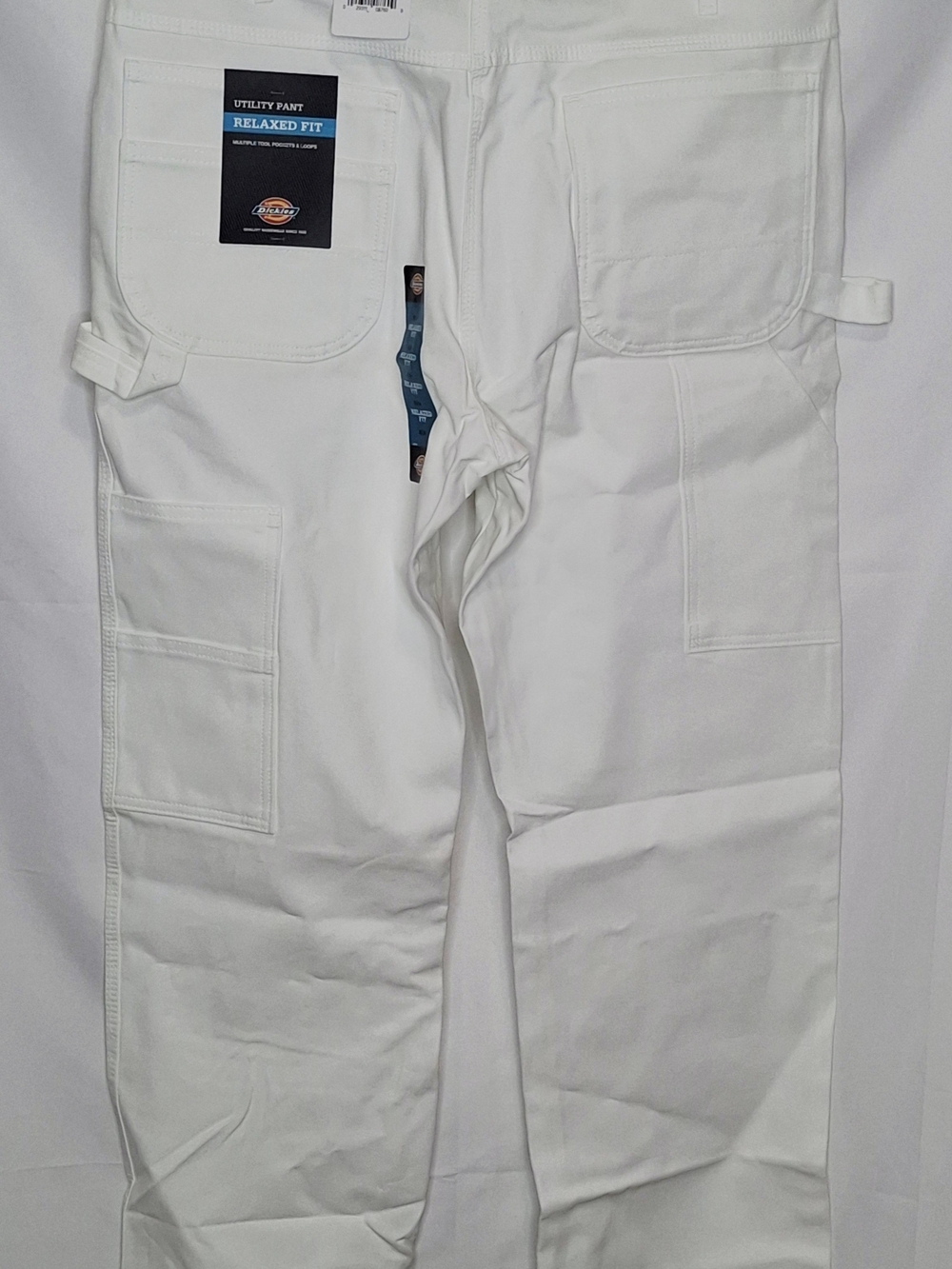 Dickies White Utility Work Pants with Multiple Tool Pockets 36"